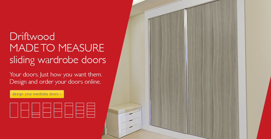 Driftwood Wood Sliding Wardrobe Doors
