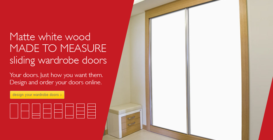 Matte White Sliding Wardrobe Doors
