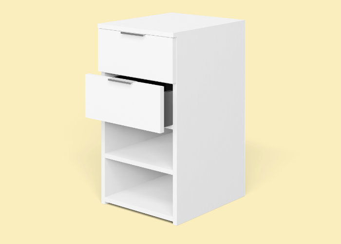 edside units with open shelves and / or pull-out drawers