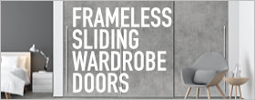 Made-to-measure frameless sliding wardrobe doors