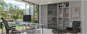 sliding cupboard doors for home offices and garden offices