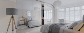 Sliding mirror wardrobe doors