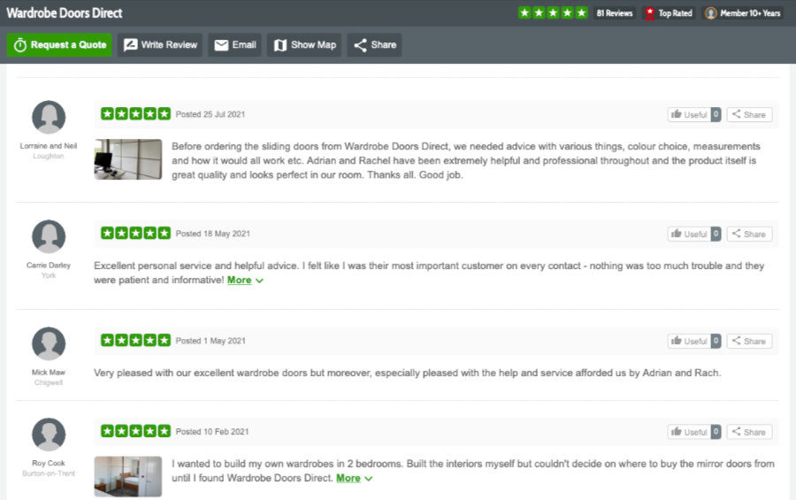 Independant reviews of our products and service