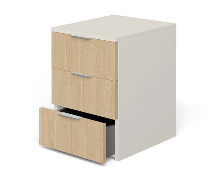 Colour co-ordinated bedside cabinets