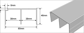 Aluminium framed sliding wardrobe doors