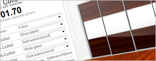 Design your own sliding wardrobe doors online