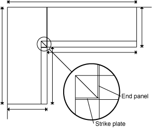 L-shape corner wardrobe