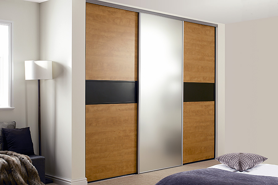 Steel wardrobe sliding doors