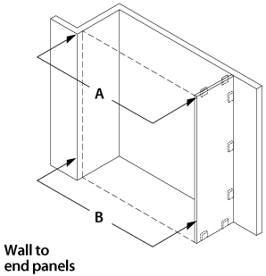 Sliding wardrobe door height measuring