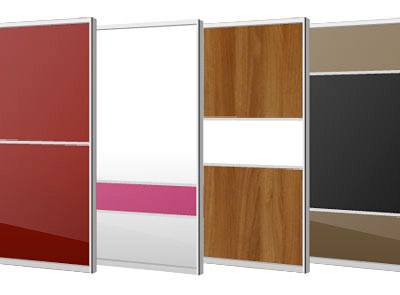 Made-to-measure sliding wardrobe doors.