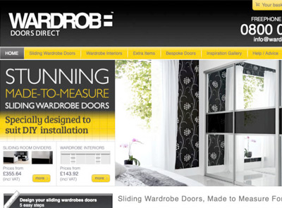 Made-to-measure sliding wardrobe doors.